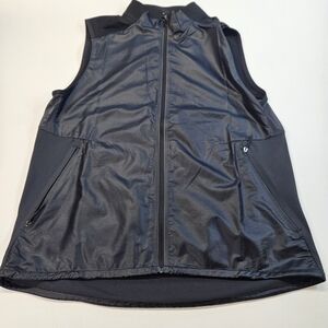 NWOT Lululemon Unisex Black Athletic Zip Mesh Panel Vest Size Medium